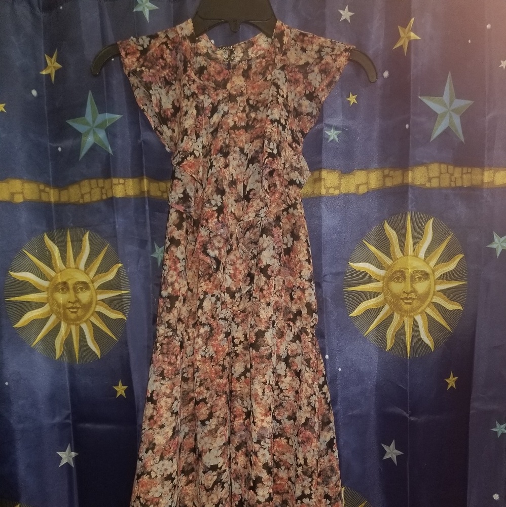 BCBG Floral Halter Dress